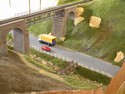 Nedokonen modul s mostem, silnic a potokem