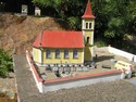 Celkový pohled na diorama hřbitova